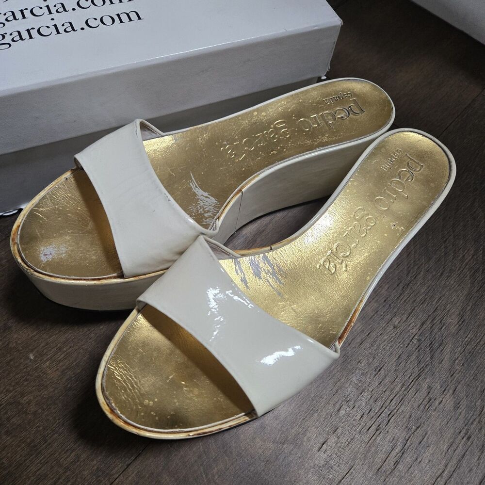Pedro Garcia Women's Platform Sandal Shoes Slides Size 38.5 8.5 - Picture 2 of 8
